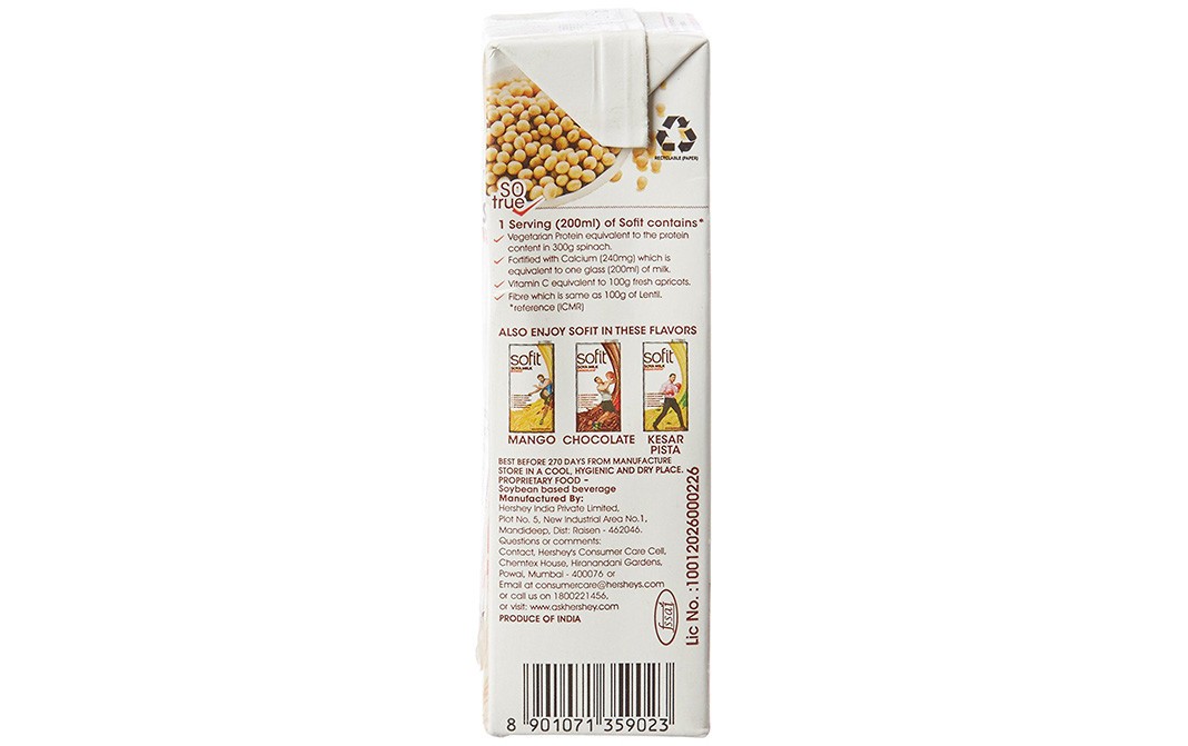 Sofit Soya Milk Vanilla   Tetra Pack  200 millilitre
